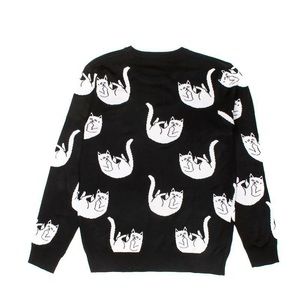 RIPNDIP Falling for Nermal Knit Black Sweater